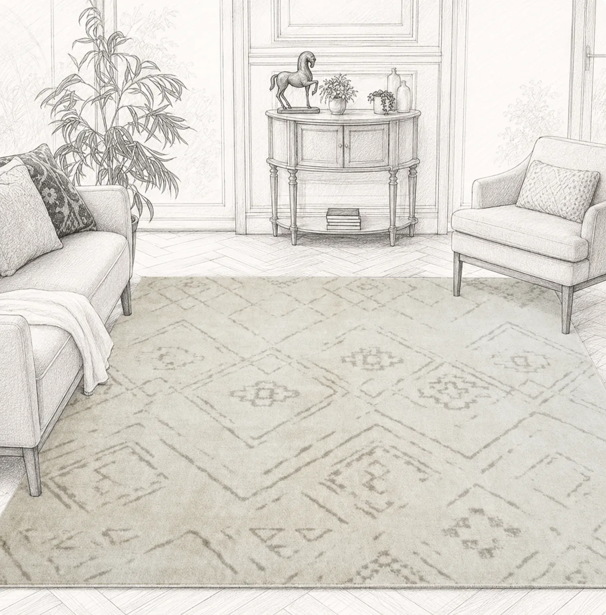 Your carpets, cleaned where they live.